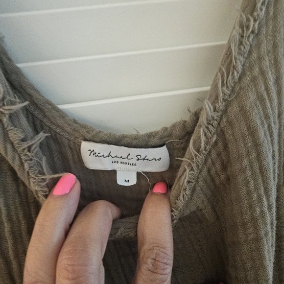 MICHAEL STARS TOBI JUMPSUIT SAGE GREEN SZ M - Picture 4 of 6